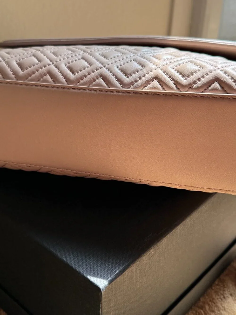 Tory Burch Fleming Cream/Beige Convertible Bag and Wallet